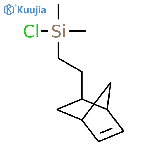 (2-(Bicyclo[2.2.1]hept-5-en-2-yl)ethyl)chlorodimethylsilane structure