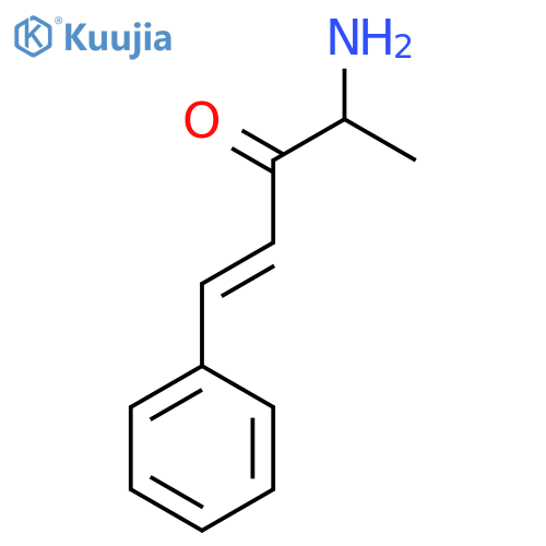 4-amino-1-phenylpent-1-en-3-one structure
