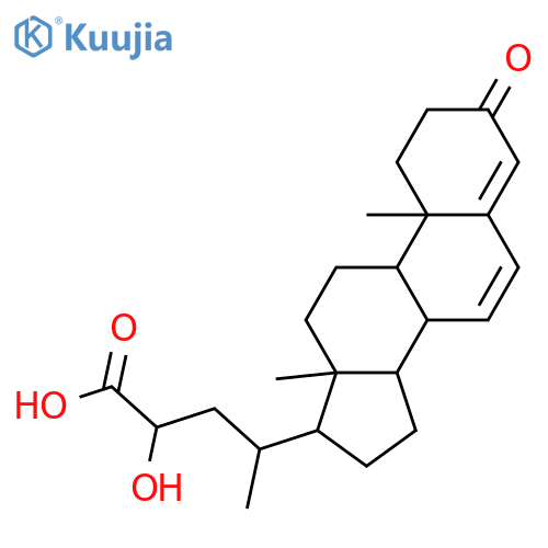 23-Hydroxy-3-oxochola-4,6-dien-24-oic acid; (23ξ)-form structure