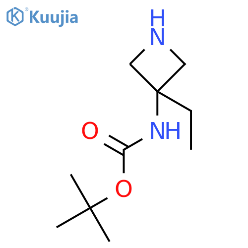 tert-butyl N-(3-ethylazetidin-3-yl)carbamate structure