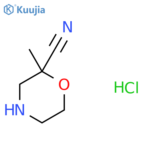 2-Methylmorpholine-2-carbonitrile hydrochloride structure