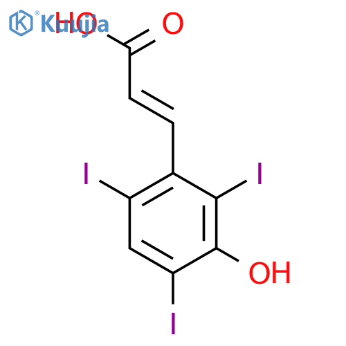 2-Propenoic acid,3-(3-hydroxy-2,4,6-triiodophenyl)- structure
