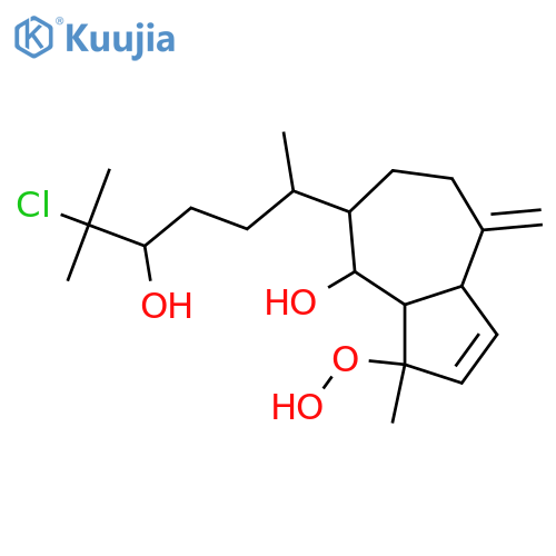15-Chloro-2,10(18)-pachydictyadiene-4,6,14-triol; (1α,4β,5β,6β,11R,14S)-form, 4-Hydroperoxide structure