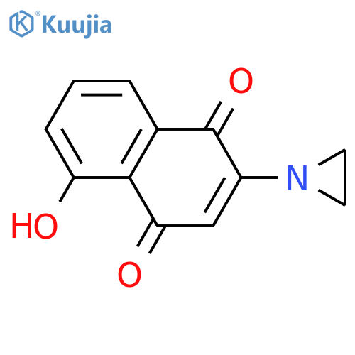 1,4-Naphthalenedione,2-(1-aziridinyl)-5-hydroxy- structure