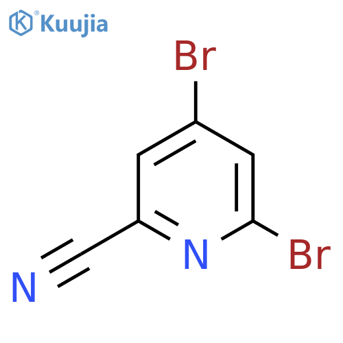 4,6-dibromopyridine-2-carbonitrile structure