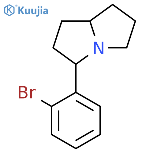 1H-Pyrrolizine, 3-(2-bromophenyl)hexahydro- structure