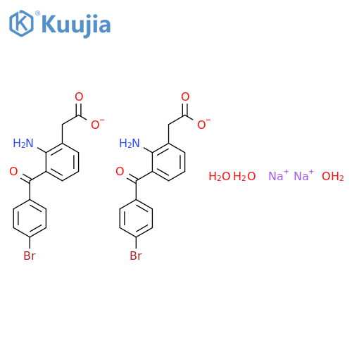 Sodium 2-(2-amino-3-(4-bromobenzoyl)phenyl)acetate hydrate(2:2:3) structure