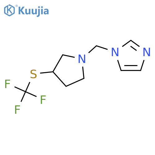 1-({3-[(trifluoromethyl)sulfanyl]-1-pyrrolidinyl}methyl)-1h-imida Zole structure