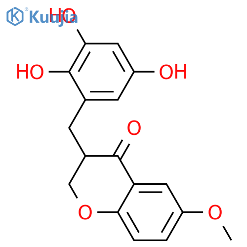 6-Hydroxy-3-(2,3,5-trihydroxybenzyl)-4-chromanone; (S)-form, 6-Me ether structure