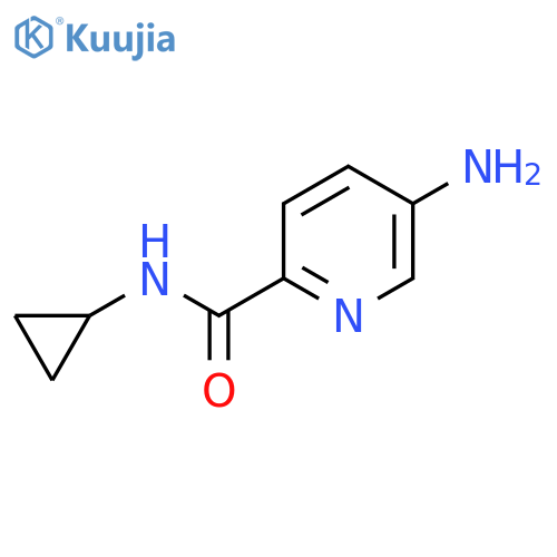 5-amino-N-cyclopropylpyridine-2-carboxamide structure
