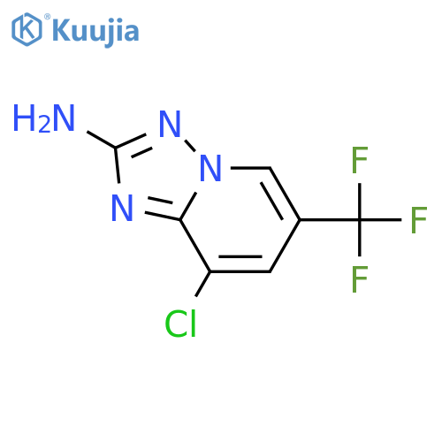 8-chloro-6-(trifluoromethyl)-[1,2,4]triazolo[1,5-a]pyridin-2-amine structure