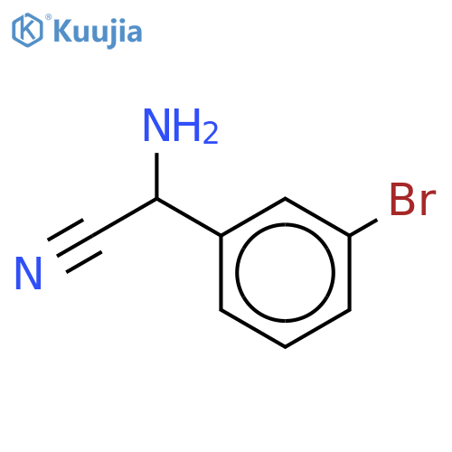 Benzeneacetonitrile, a-amino-3-bromo- structure