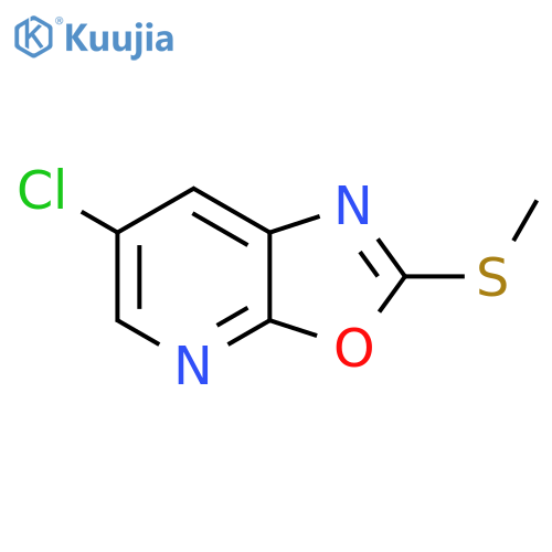 6-Chloro-2-(methylthio)oxazolo[5,4-b]pyridine structure