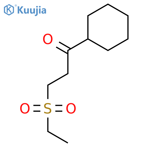 1-Propanone, 1-cyclohexyl-3-(ethylsulfonyl)- structure
