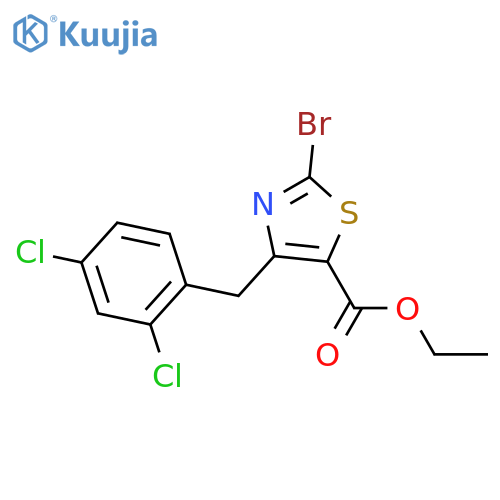 Ethyl 2-bromo-4-(2,4-dichlorobenzyl)thiazole-5-carboxylate structure