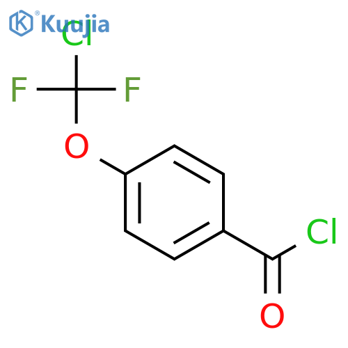 Benzoyl chloride, 4-(chlorodifluoromethoxy)- structure