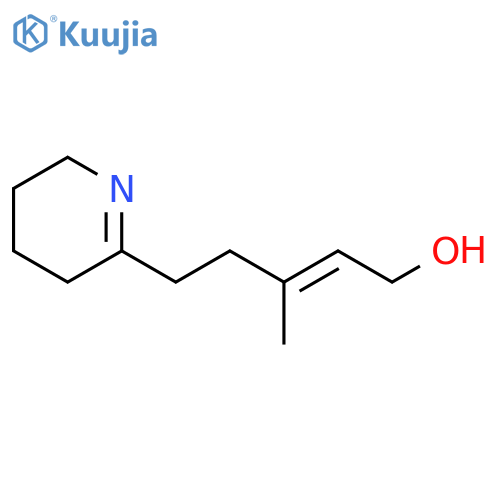 2-Penten-1-ol,3-methyl-5-(3,4,5,6-tetrahydro-2-pyridinyl)-, (2E)- structure
