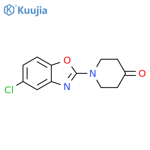 1-(5-Chlorobenzo[d]oxazol-2-yl)piperidin-4-one structure
