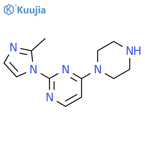 2-(2-Methyl-1H-imidazol-1-yl)-4-(piperazin-1-yl)pyrimidine structure