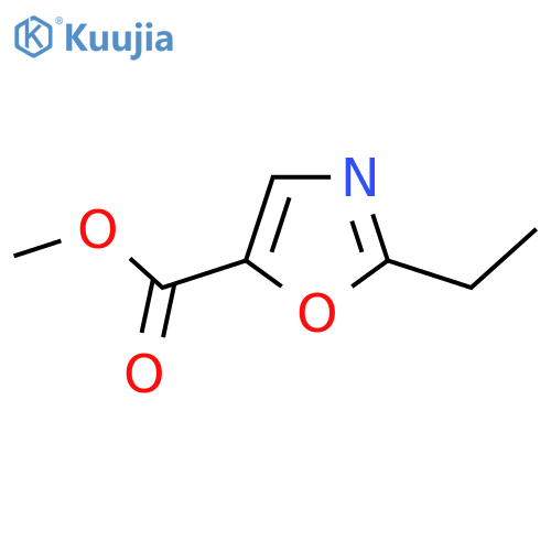 2-Ethyl-oxazole-5-carboxylic acid methyl ester structure