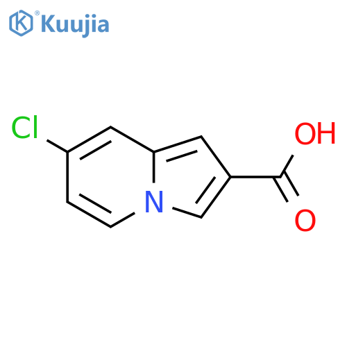 7-chloroindolizine-2-carboxylic acid structure