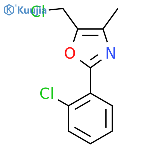 5-(Chloromethyl)-2-(2-chlorophenyl)-4-methyl-1,3-oxazole structure