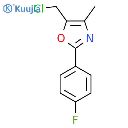5-(Chloromethyl)-2-(4-fluorophenyl)-4-methyl-1,3-oxazole structure