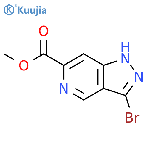 Methyl 3-Bromo-1H-pyrazolo4,3-cpyridine-6-carboxylate structure