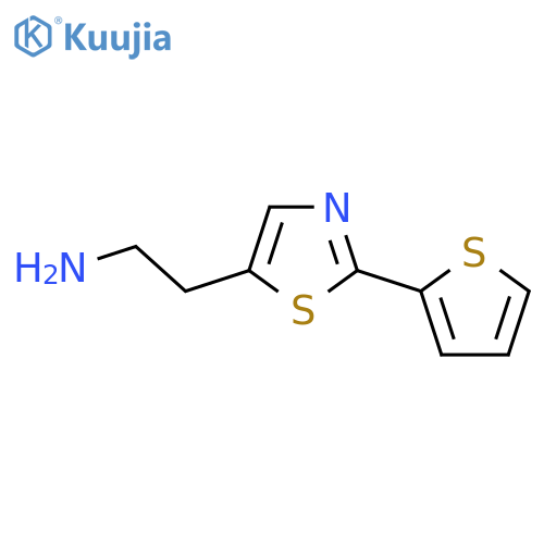 2-(2-(Thiophen-2-yl)thiazol-5-yl)ethanamine structure