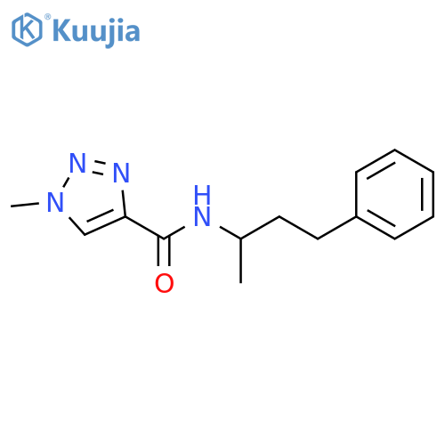 1-methyl-N-(4-phenylbutan-2-yl)-1H-1,2,3-triazole-4-carboxamide structure