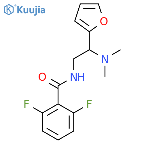 N-[2-(dimethylamino)-2-(furan-2-yl)ethyl]-2,6-difluorobenzamide structure