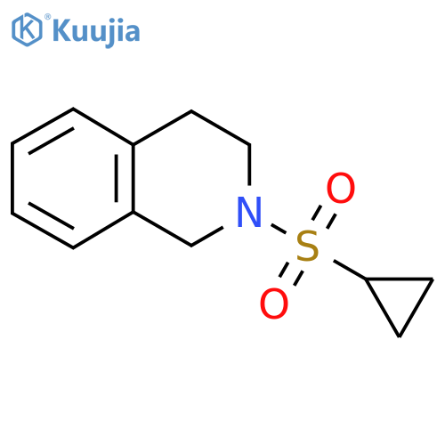 2-(cyclopropanesulfonyl)-1,2,3,4-tetrahydroisoquinoline structure