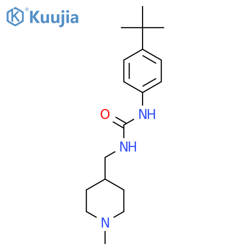 1-(4-tert-butylphenyl)-3-(1-methylpiperidin-4-yl)methylurea structure