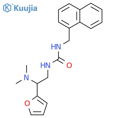 3-2-(dimethylamino)-2-(furan-2-yl)ethyl-1-(naphthalen-1-yl)methylurea structure
