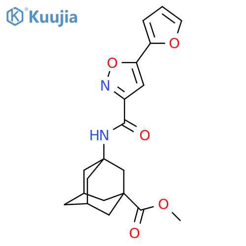 methyl 3-5-(furan-2-yl)-1,2-oxazole-3-amidoadamantane-1-carboxylate structure