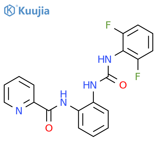N-(2-{(2,6-difluorophenyl)carbamoylamino}phenyl)pyridine-2-carboxamide structure