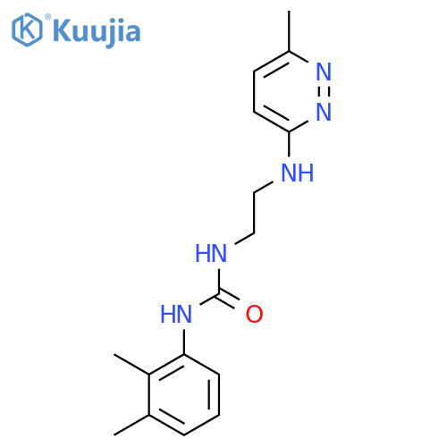 3-(2,3-dimethylphenyl)-1-{2-(6-methylpyridazin-3-yl)aminoethyl}urea structure