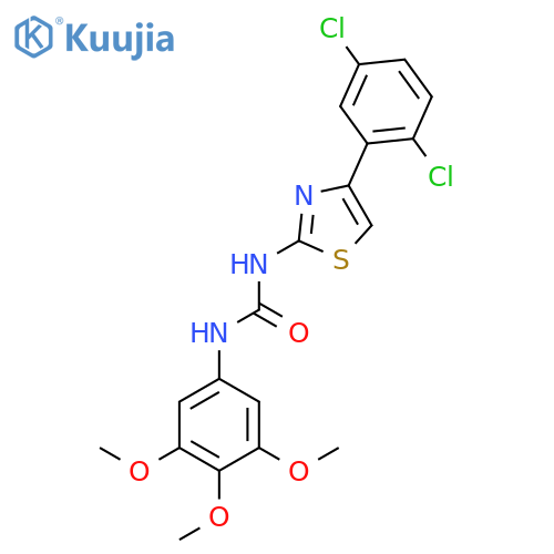 3-4-(2,5-dichlorophenyl)-1,3-thiazol-2-yl-1-(3,4,5-trimethoxyphenyl)urea structure