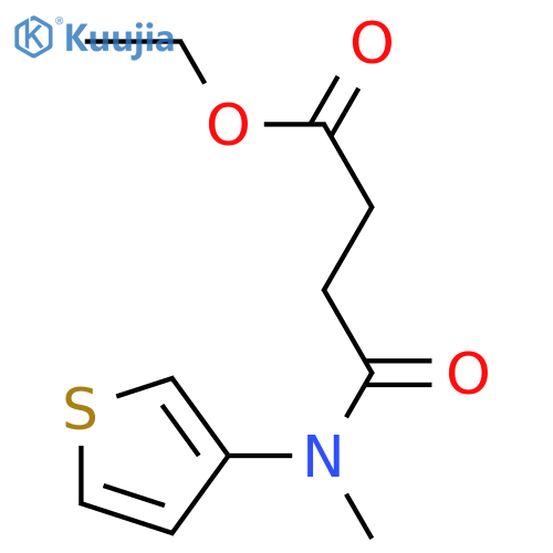 ethyl 3-{(thiophen-3-yl)methylcarbamoyl}propanoate structure