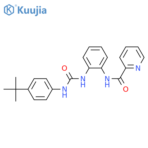 N-(2-{(4-tert-butylphenyl)carbamoylamino}phenyl)pyridine-2-carboxamide structure