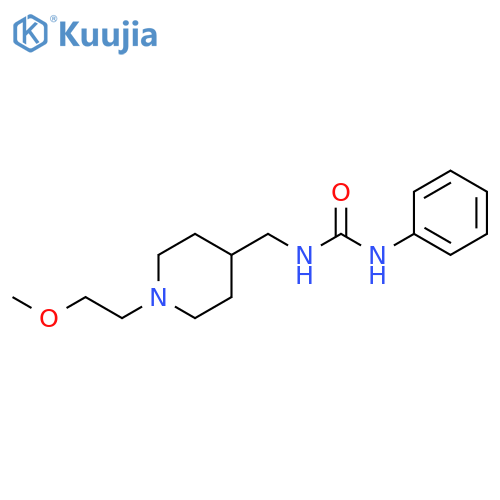3-{1-(2-methoxyethyl)piperidin-4-ylmethyl}-1-phenylurea structure