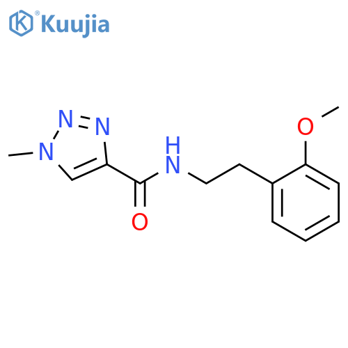 N-2-(2-methoxyphenyl)ethyl-1-methyl-1H-1,2,3-triazole-4-carboxamide structure