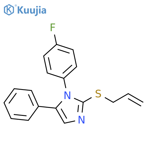 1-(4-fluorophenyl)-5-phenyl-2-(prop-2-en-1-ylsulfanyl)-1H-imidazole structure