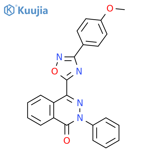 4-[3-(4-methoxyphenyl)-1,2,4-oxadiazol-5-yl]-2-phenyl-1,2-dihydrophthalazin-1-one structure