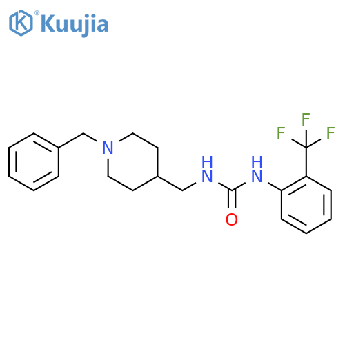 1-(1-benzylpiperidin-4-yl)methyl-3-2-(trifluoromethyl)phenylurea structure