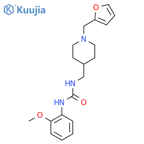 3-({1-(furan-2-yl)methylpiperidin-4-yl}methyl)-1-(2-methoxyphenyl)urea structure