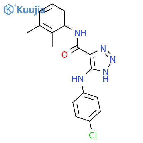 5-[(4-chlorophenyl)amino]-N-(2,3-dimethylphenyl)-1H-1,2,3-triazole-4-carboxamide structure