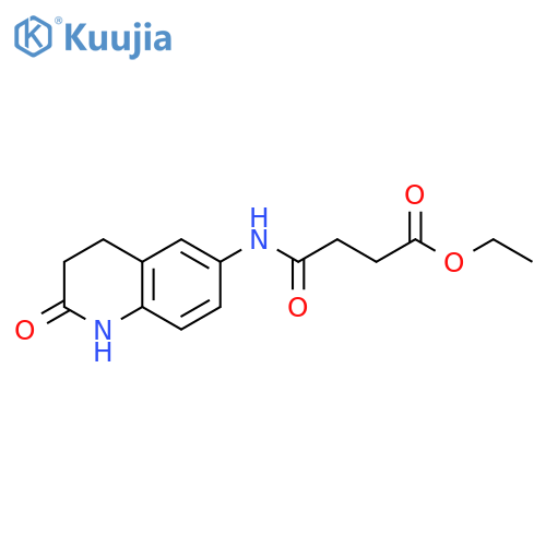 ethyl 3-(2-oxo-1,2,3,4-tetrahydroquinolin-6-yl)carbamoylpropanoate structure