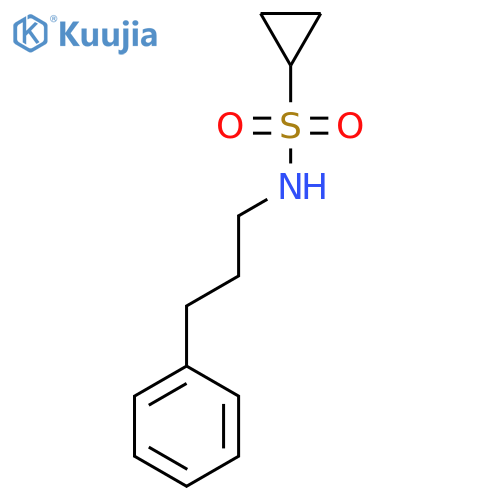 N-(3-phenylpropyl)cyclopropanesulfonamide structure