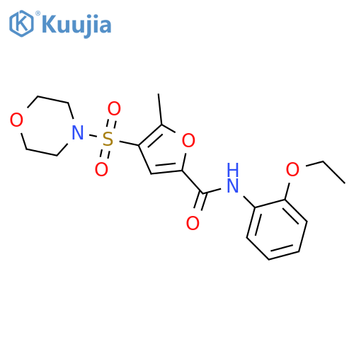 N-(2-ethoxyphenyl)-5-methyl-4-(morpholine-4-sulfonyl)furan-2-carboxamide structure